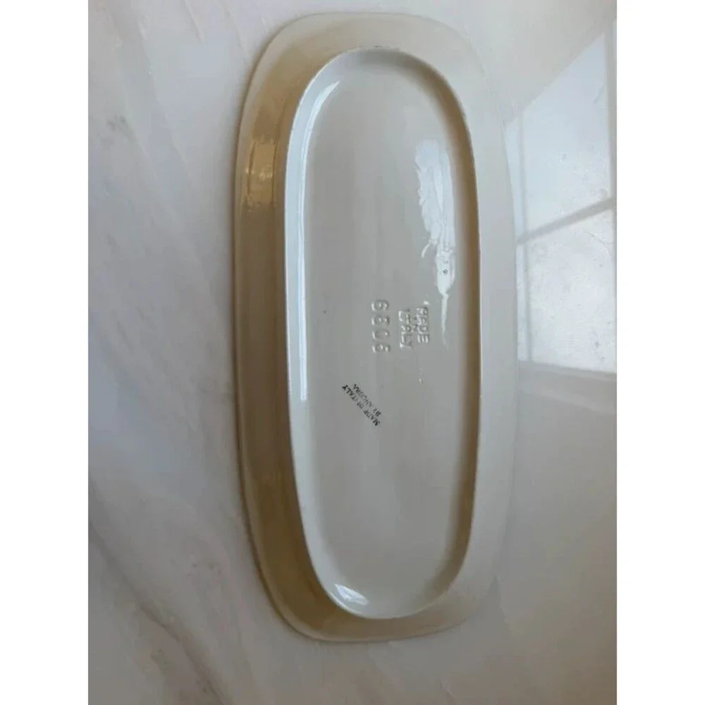 Italian ceramic serving platter tray made in Italy